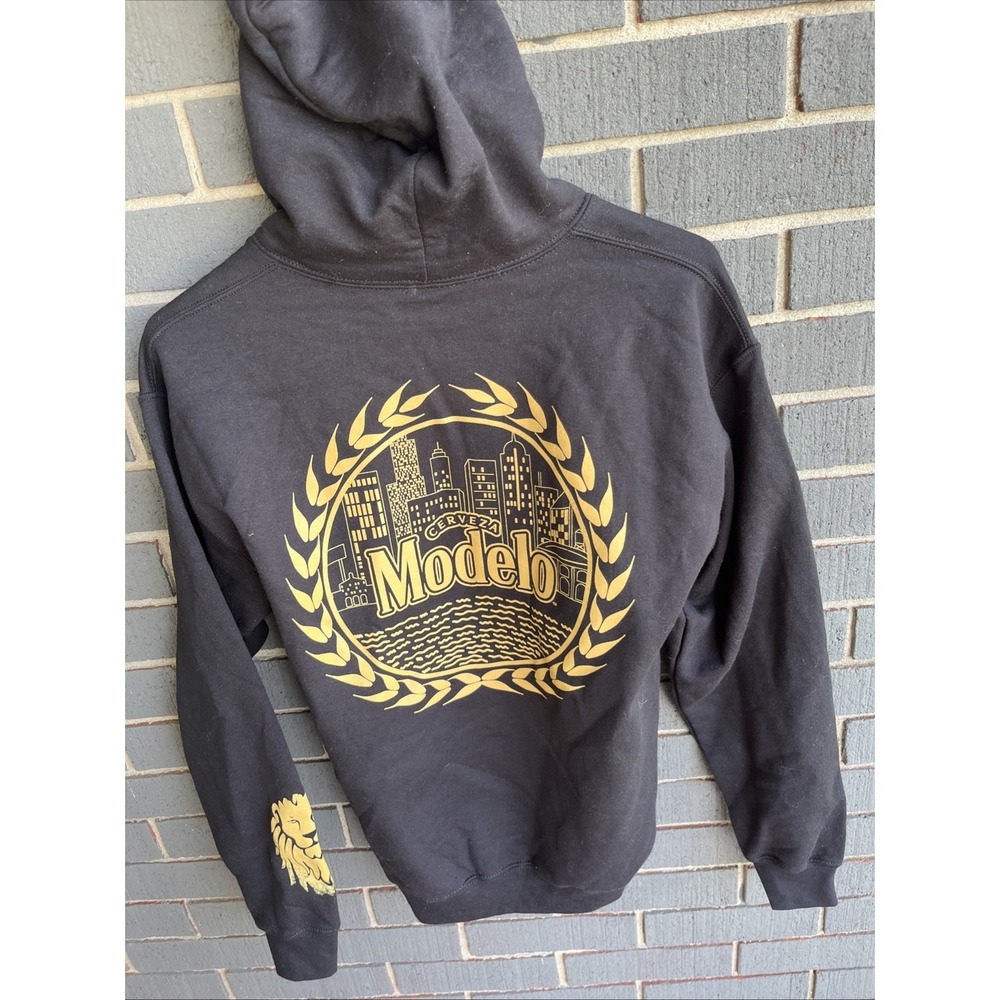 Modelo Cerveza Hoodie Size Small Black Cotton